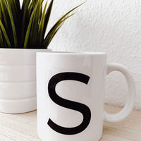 MODERN LETTER MUG