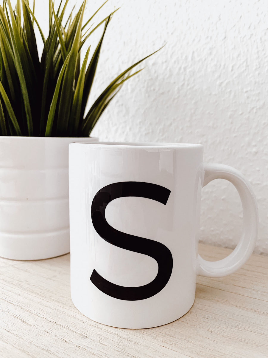 MODERN LETTER MUG