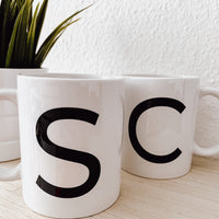 MODERN LETTER MUG